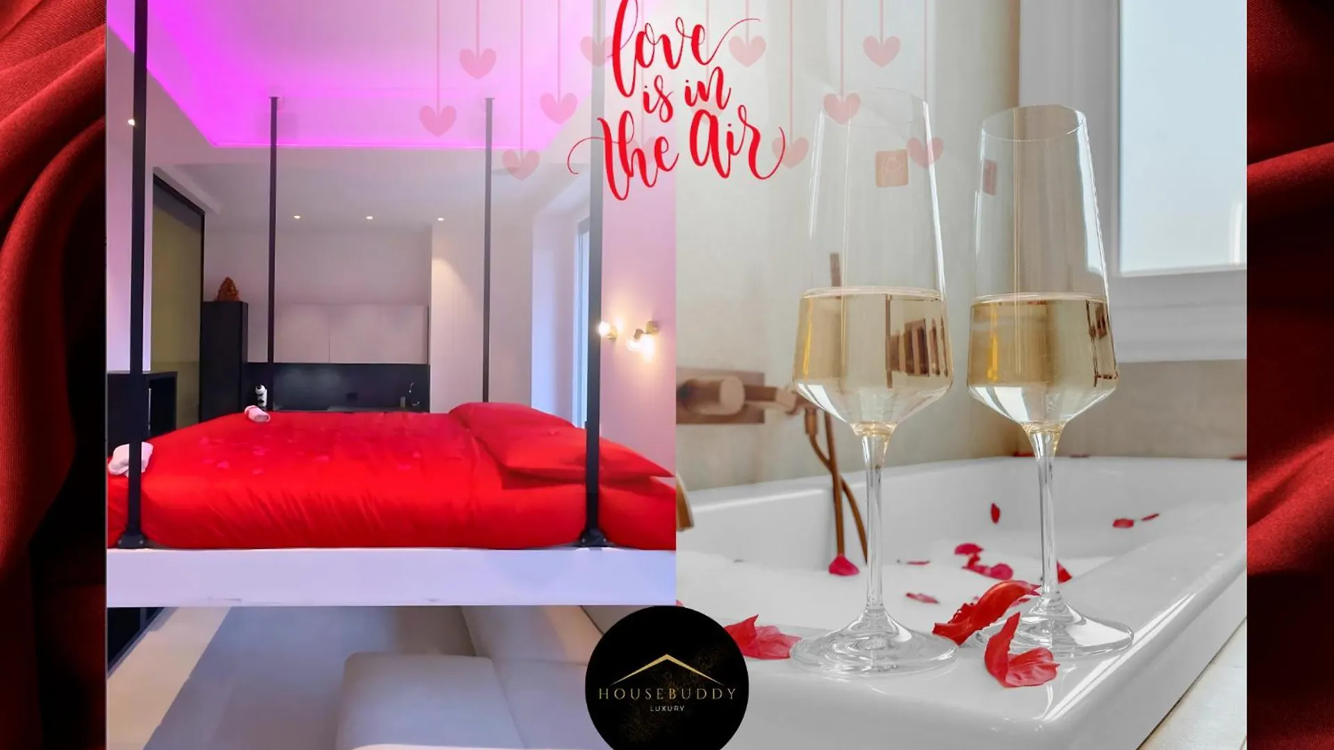 Love Is In The Air - Suspended Bed & Bath Hub Mediolan